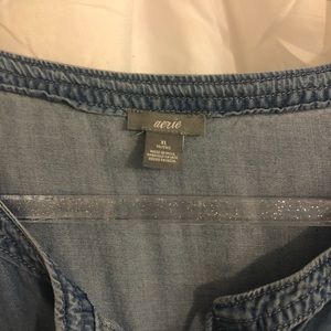 aerie Tops - Beautiful Denim button blouse π Like new aerie Tops - Beautiful Denim button blouse π Like new